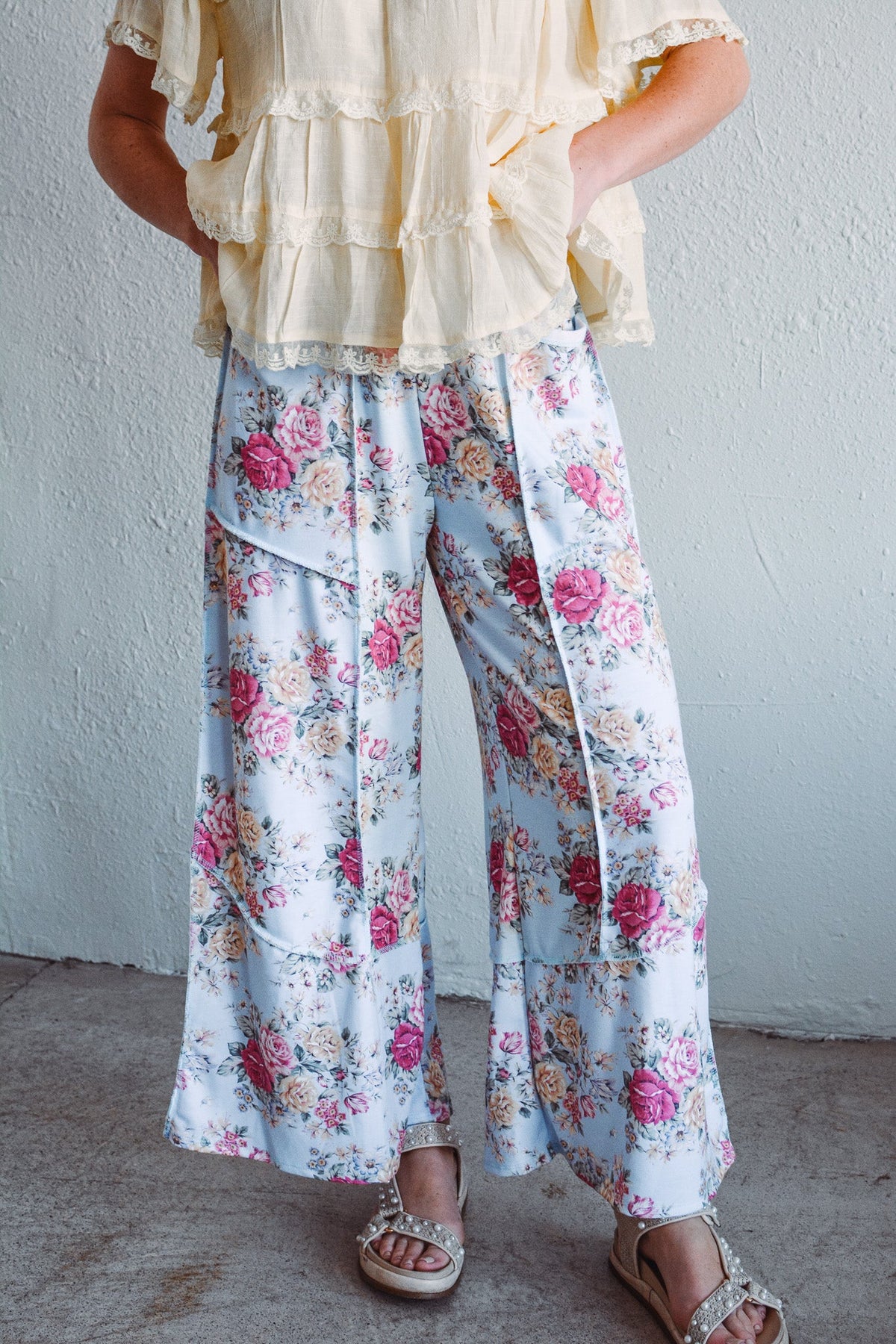 Heirloom Blue Floral Pants
