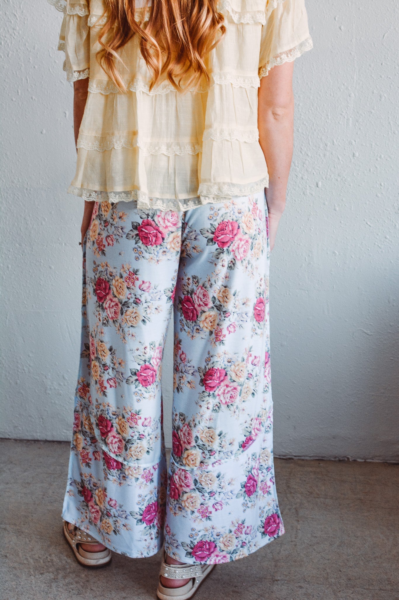 Heirloom Blue Floral Pants