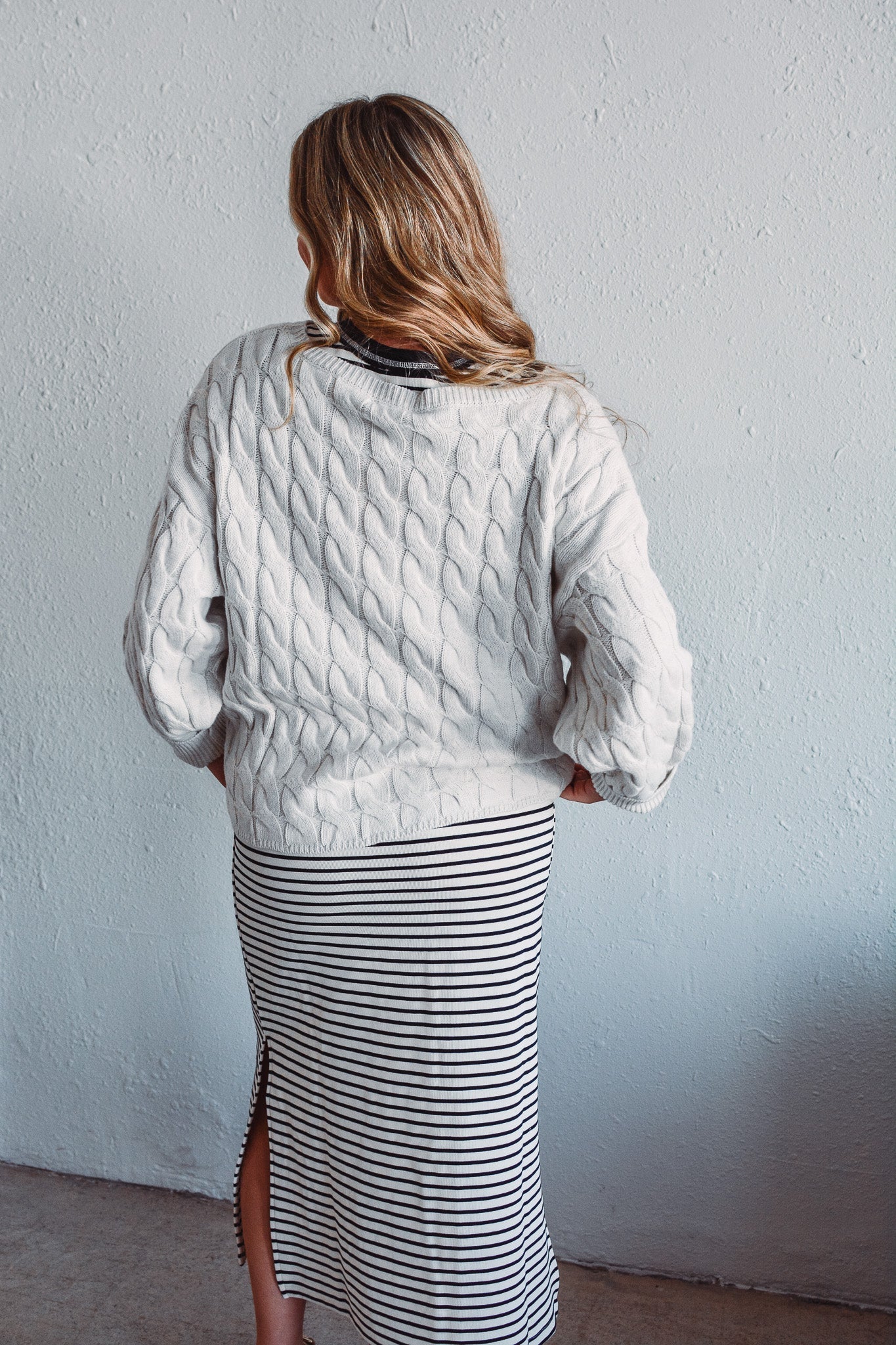 Freedom Flag Cable Knit