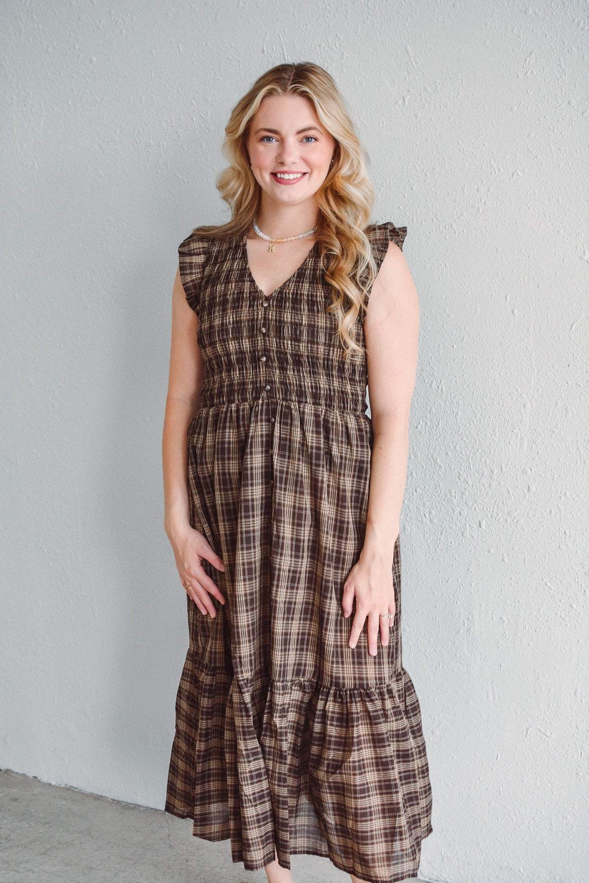 Maeve Plaid Dress