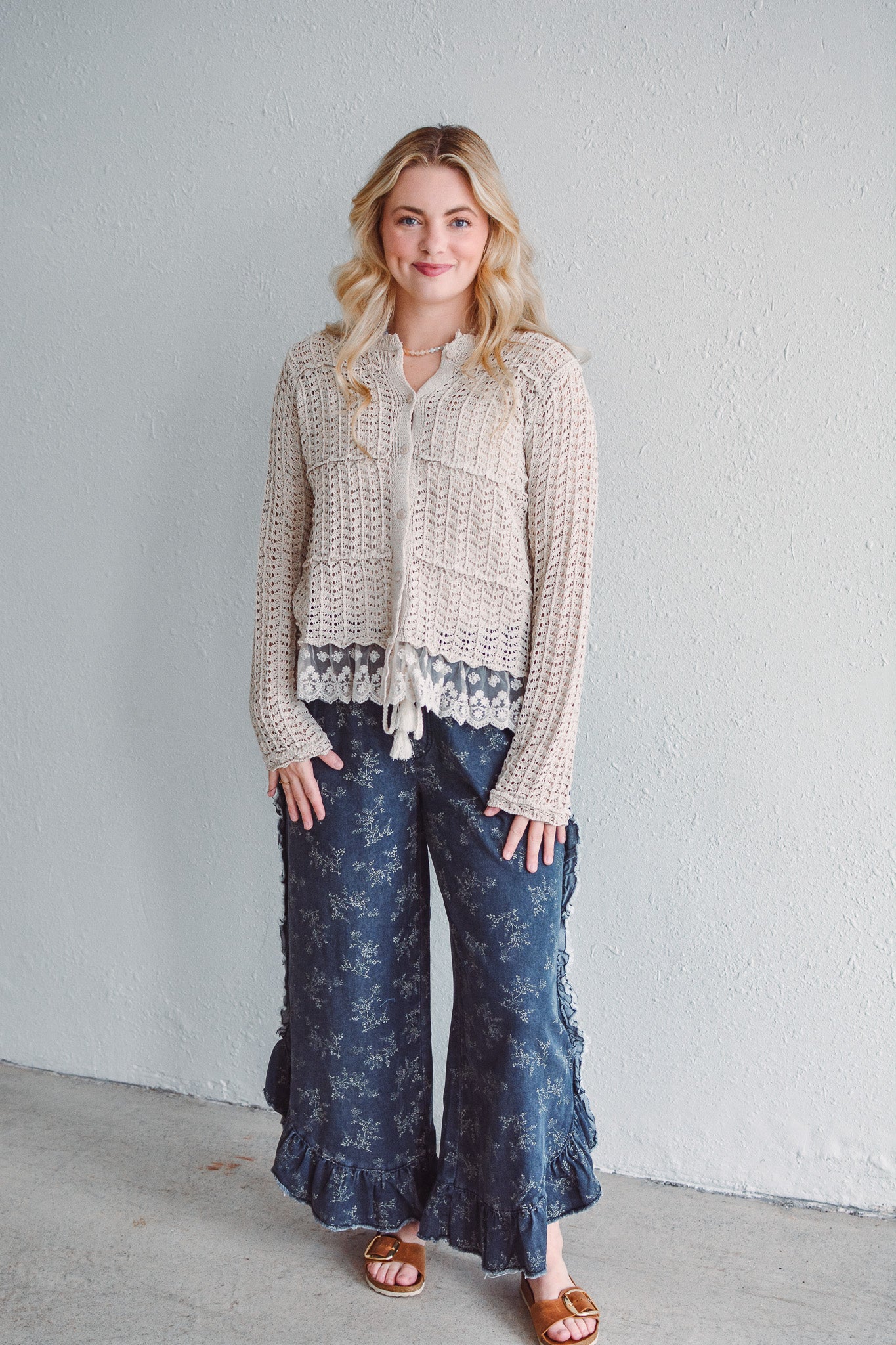Fleur Ruffle Denim