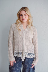 Edith Lace Knit Cardi