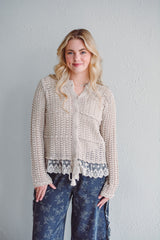 Edith Lace Knit Cardi