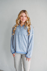Azure Stripe Pullover