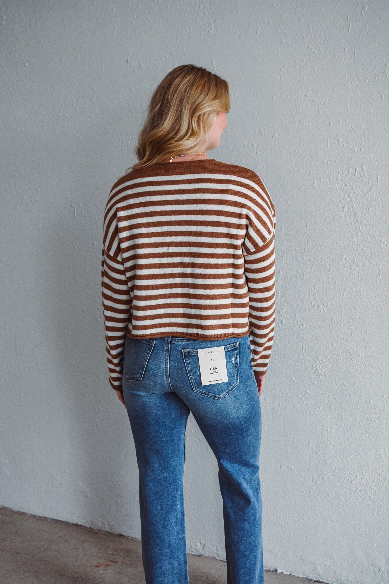 Willow Espresso Stripe Cardigan