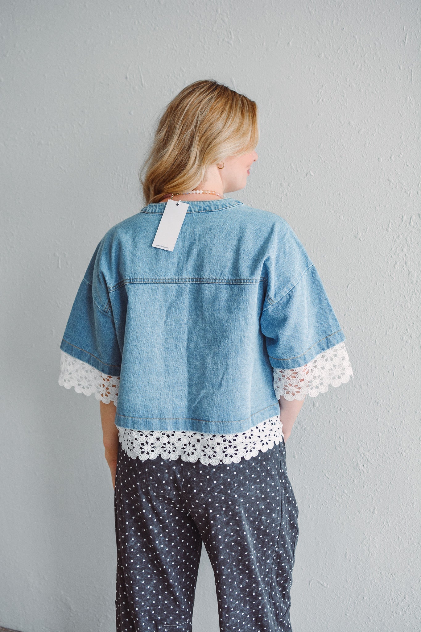 Esther Lace Denim Jacket