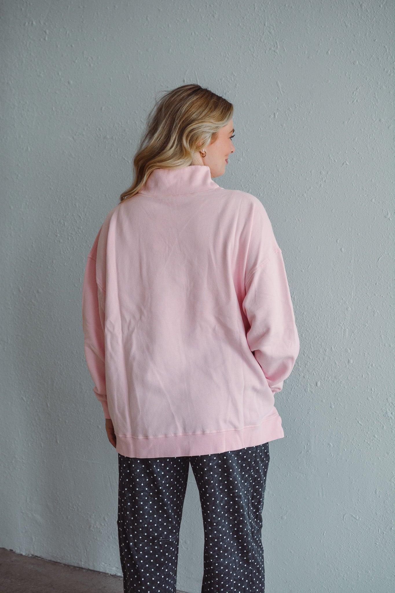 Charlie Blush Mock Neck