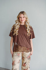 Sienna Asymetrical Lace Top