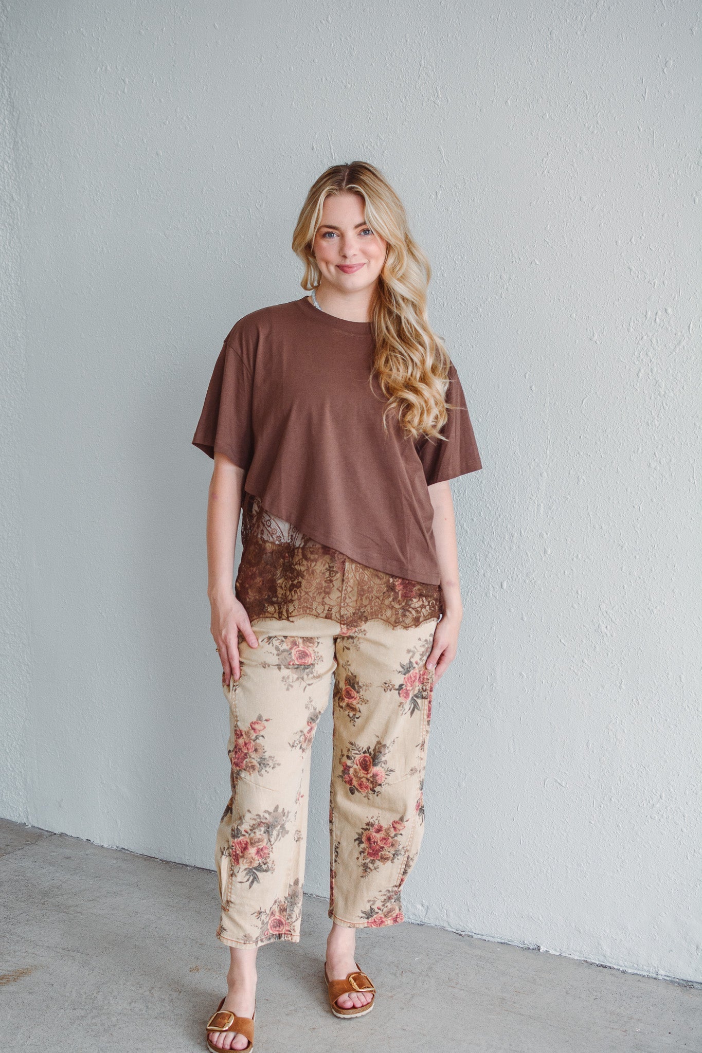 Khaki Bloom Pant