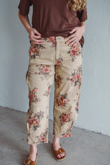 Khaki Bloom Pant