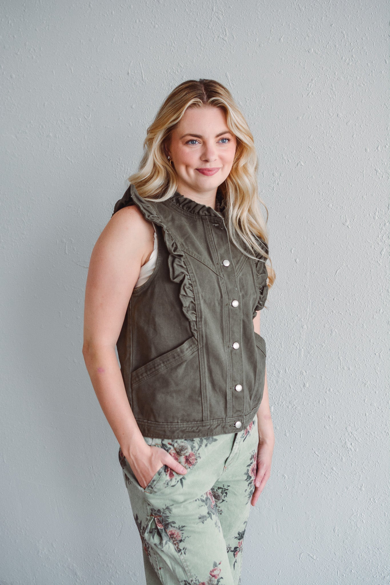 Emerson Ruffle Vest