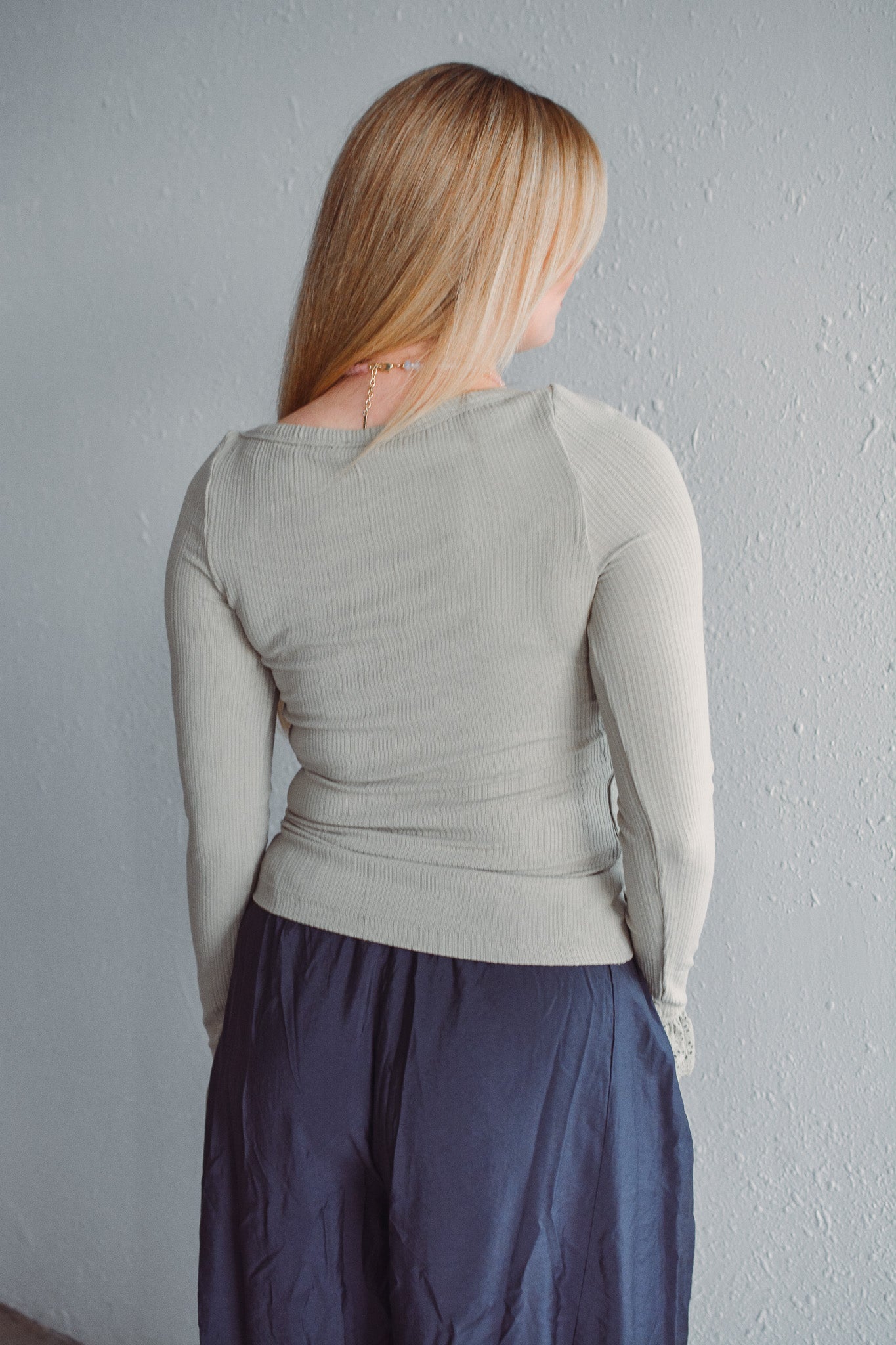 Sage Textured Knit Top