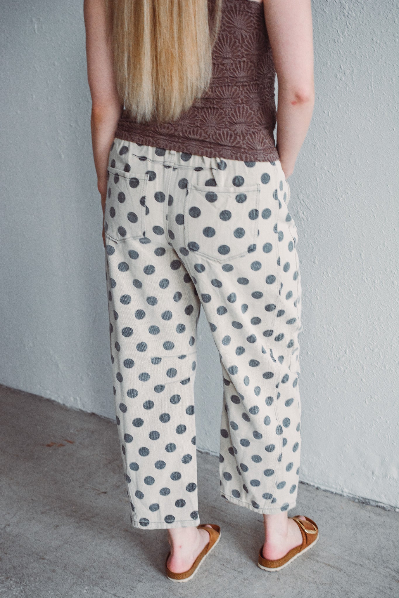 Harper Dot Barrel Pants