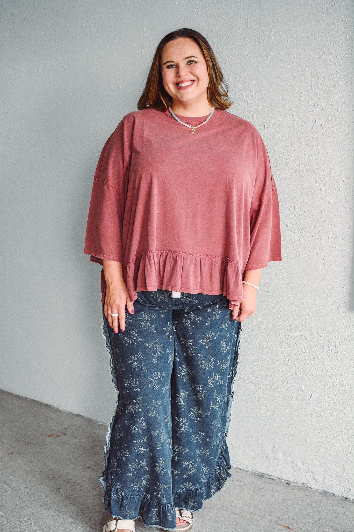 Fleur Ruffle Denim