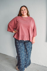Fleur Ruffle Denim