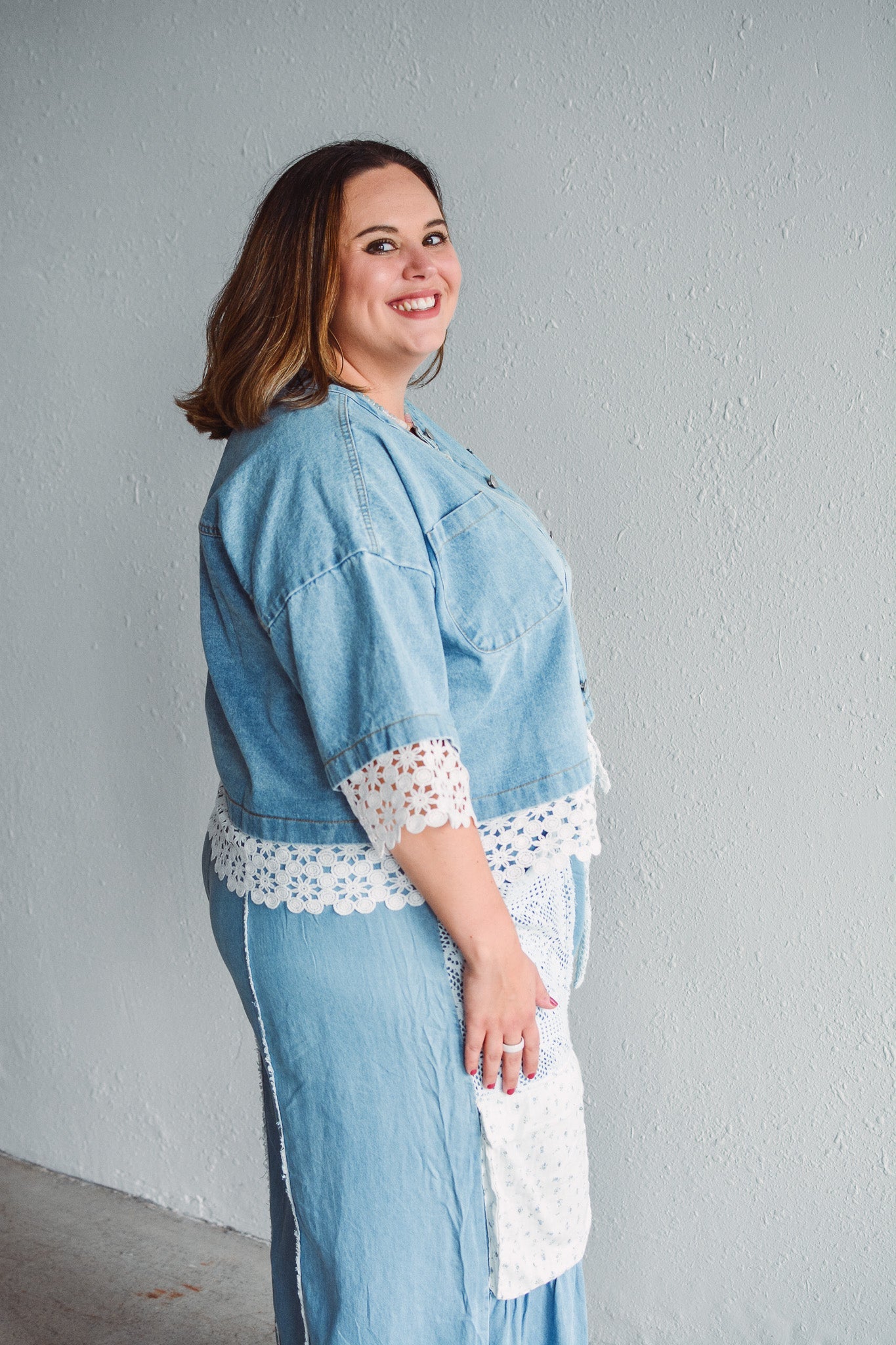 Esther Lace Denim Jacket