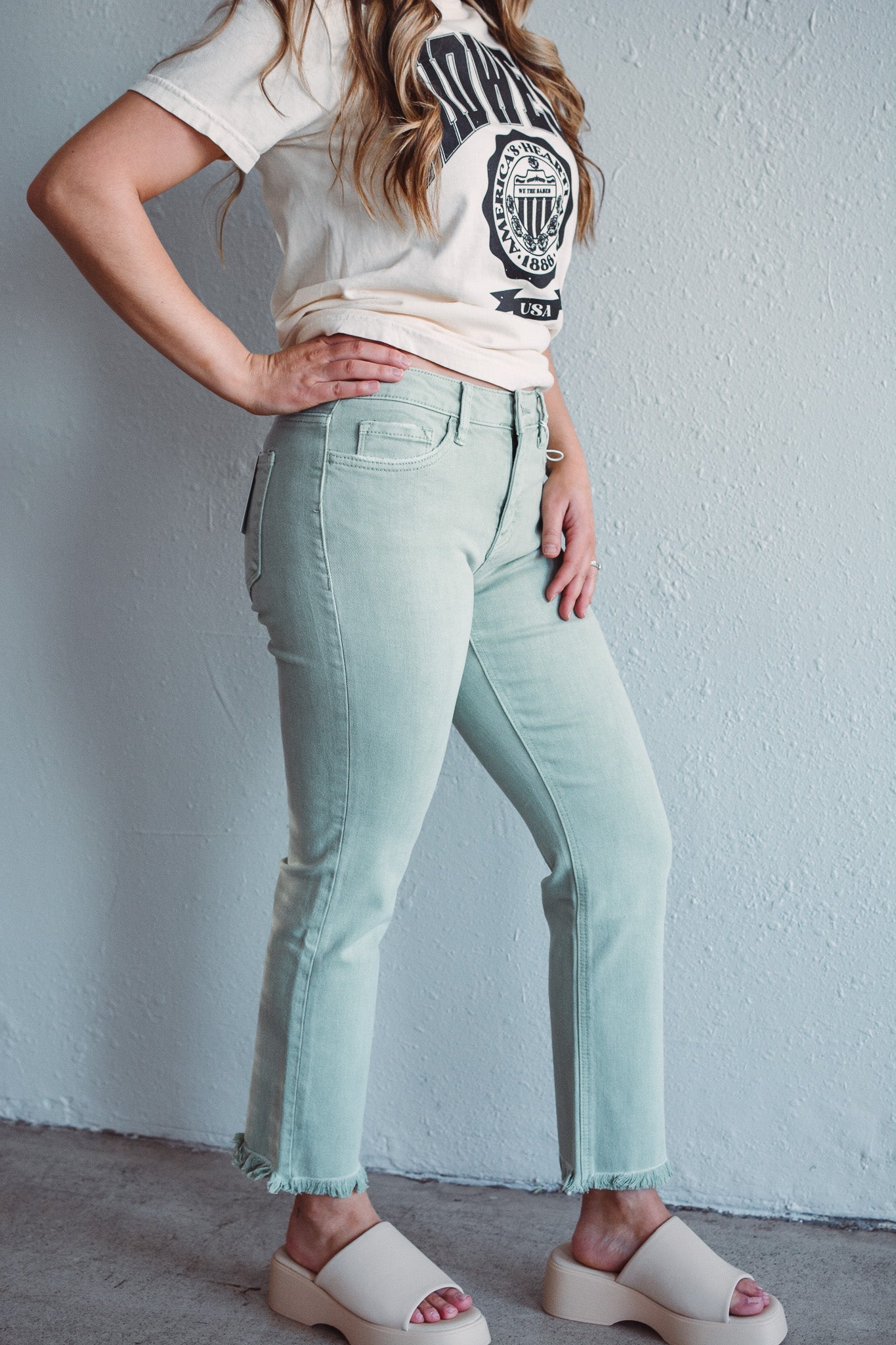 Mint Molly Mid-Rise Straights