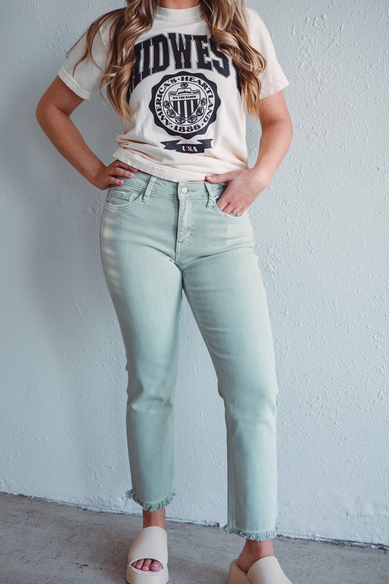 Mint Molly Mid-Rise Straights