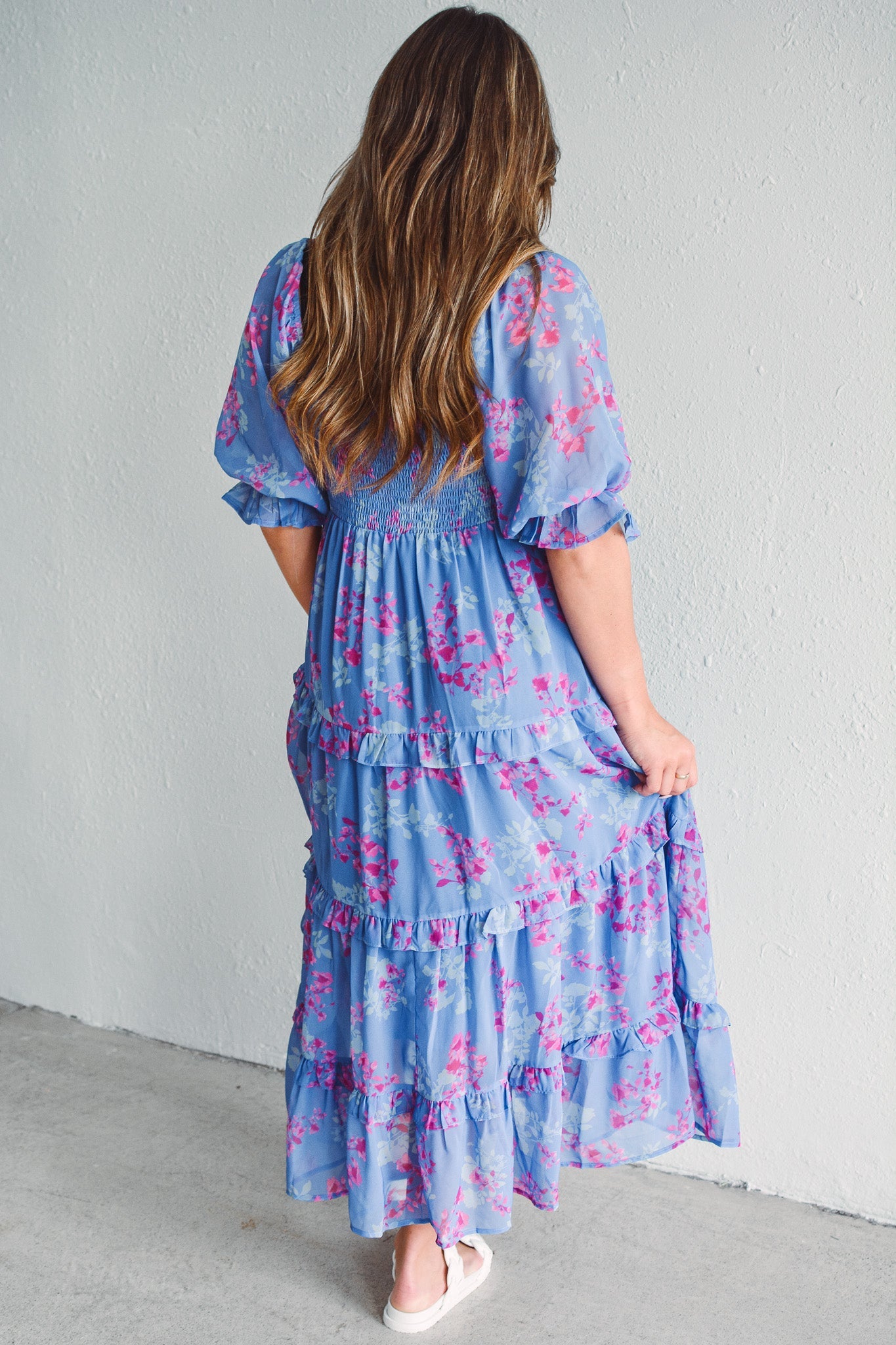 Powder Blue & Blooms Dress