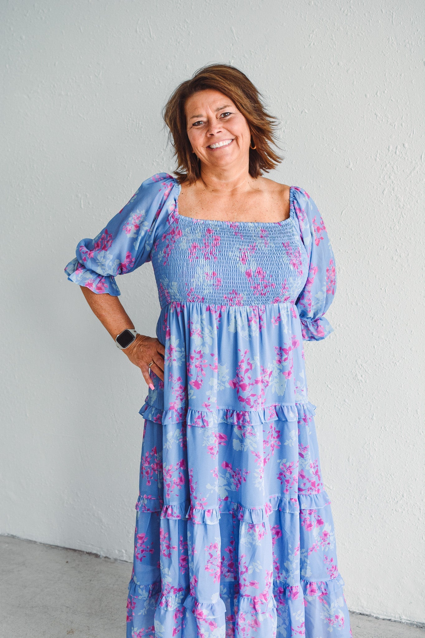 Powder Blue & Blooms Dress