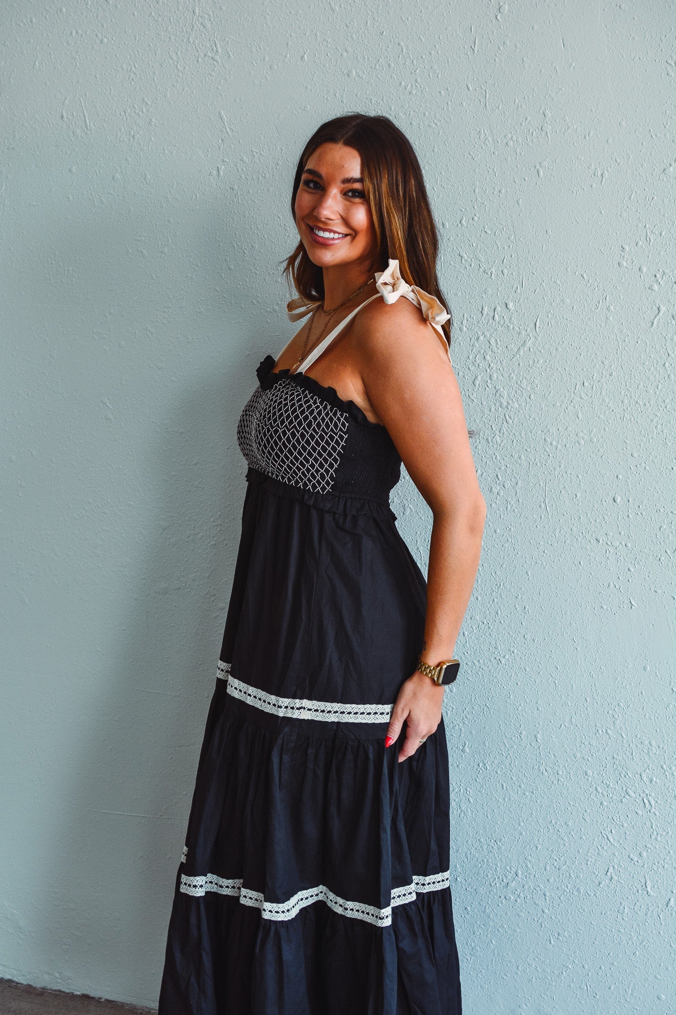 Lilly Smocked Maxi