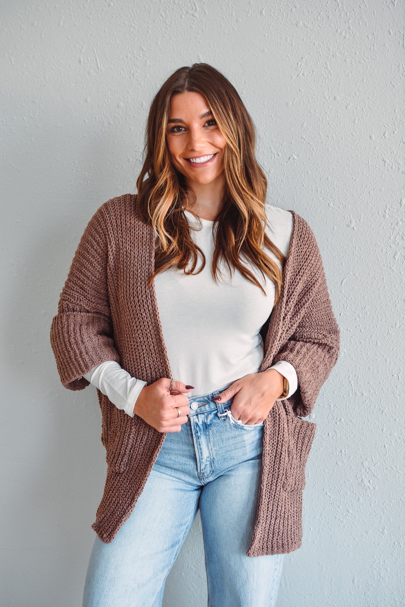 Mocha Knit Cardigan