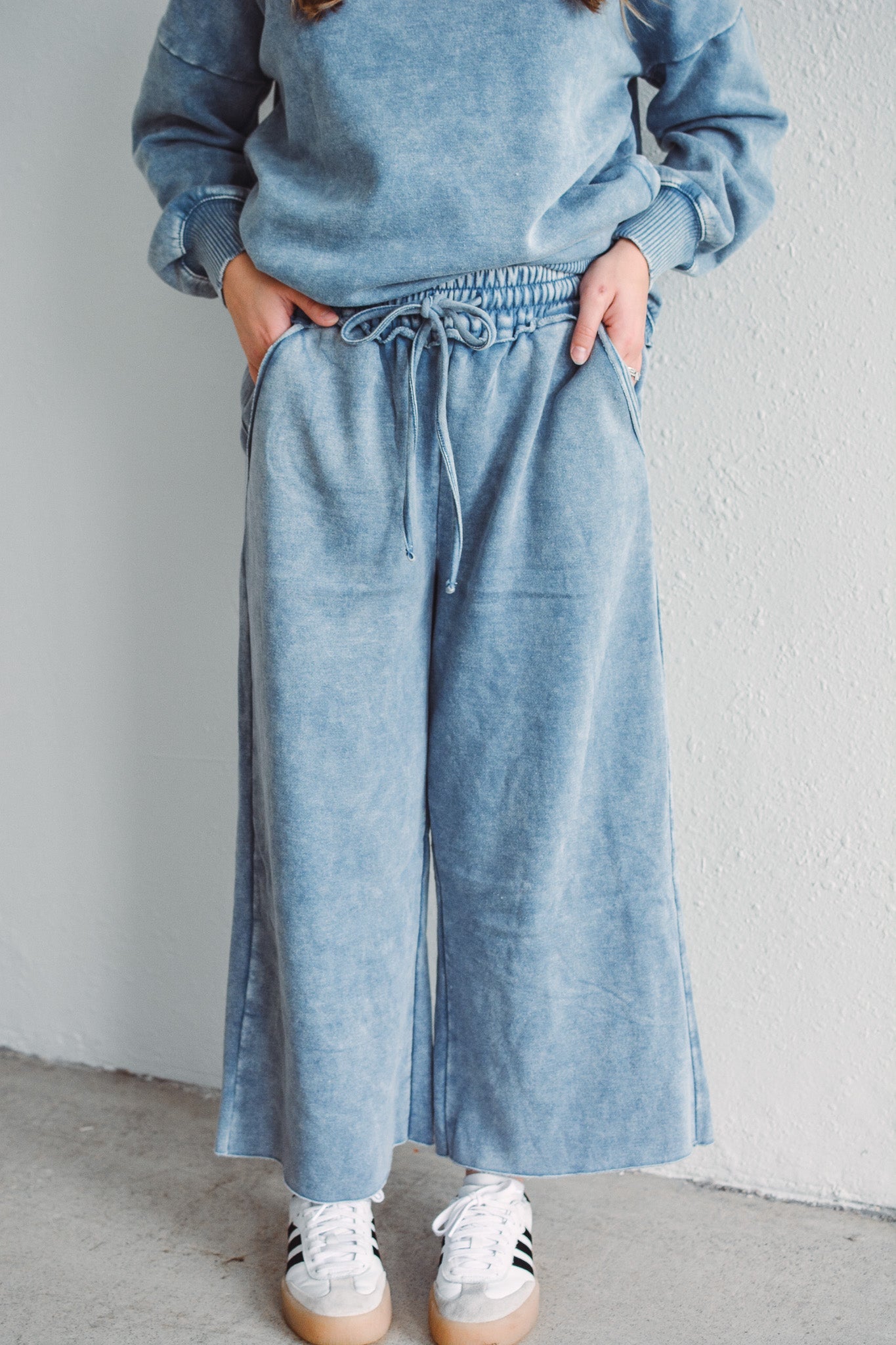 Palazzo Pants Dusty Blue