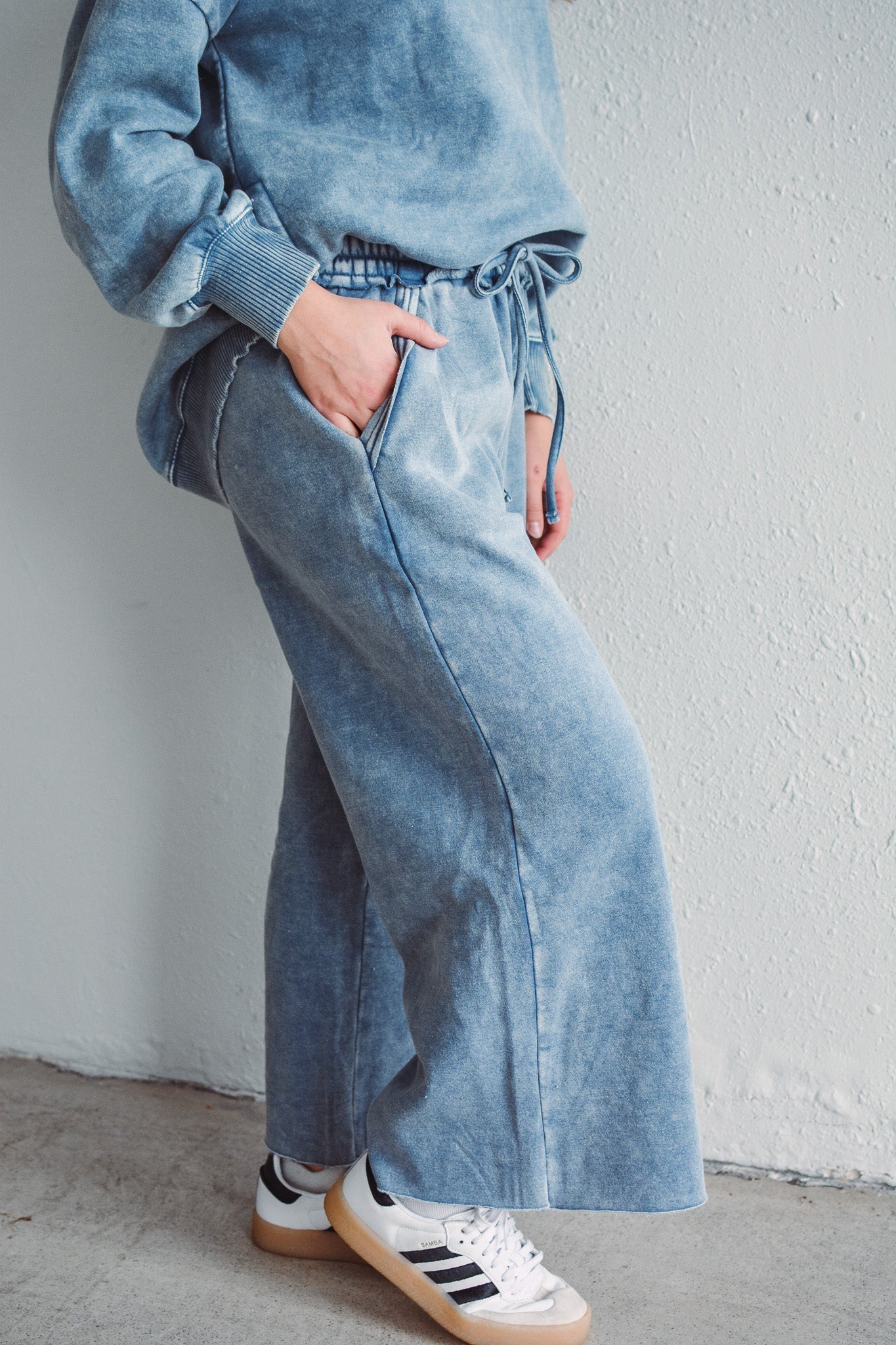 Palazzo Pants Dusty Blue
