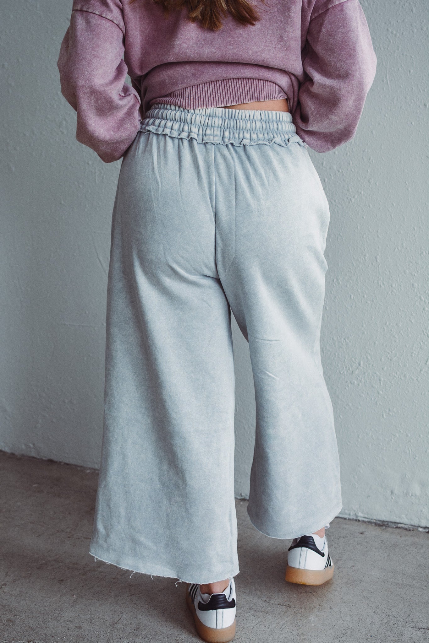 Palazzo Pants Lt Grey