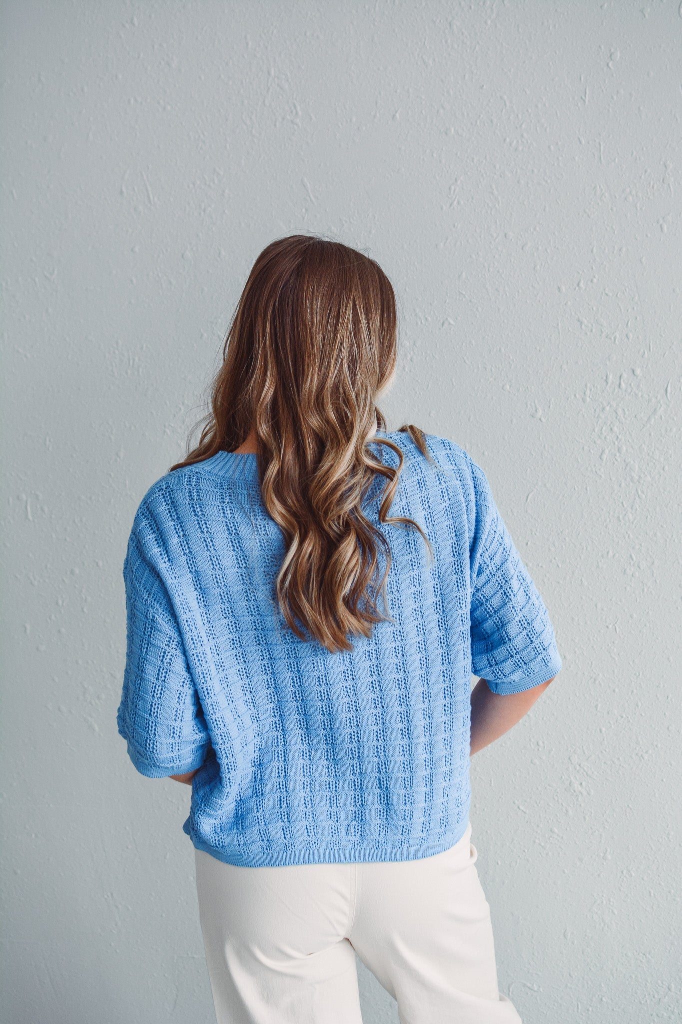 Hannah Blue Button Up