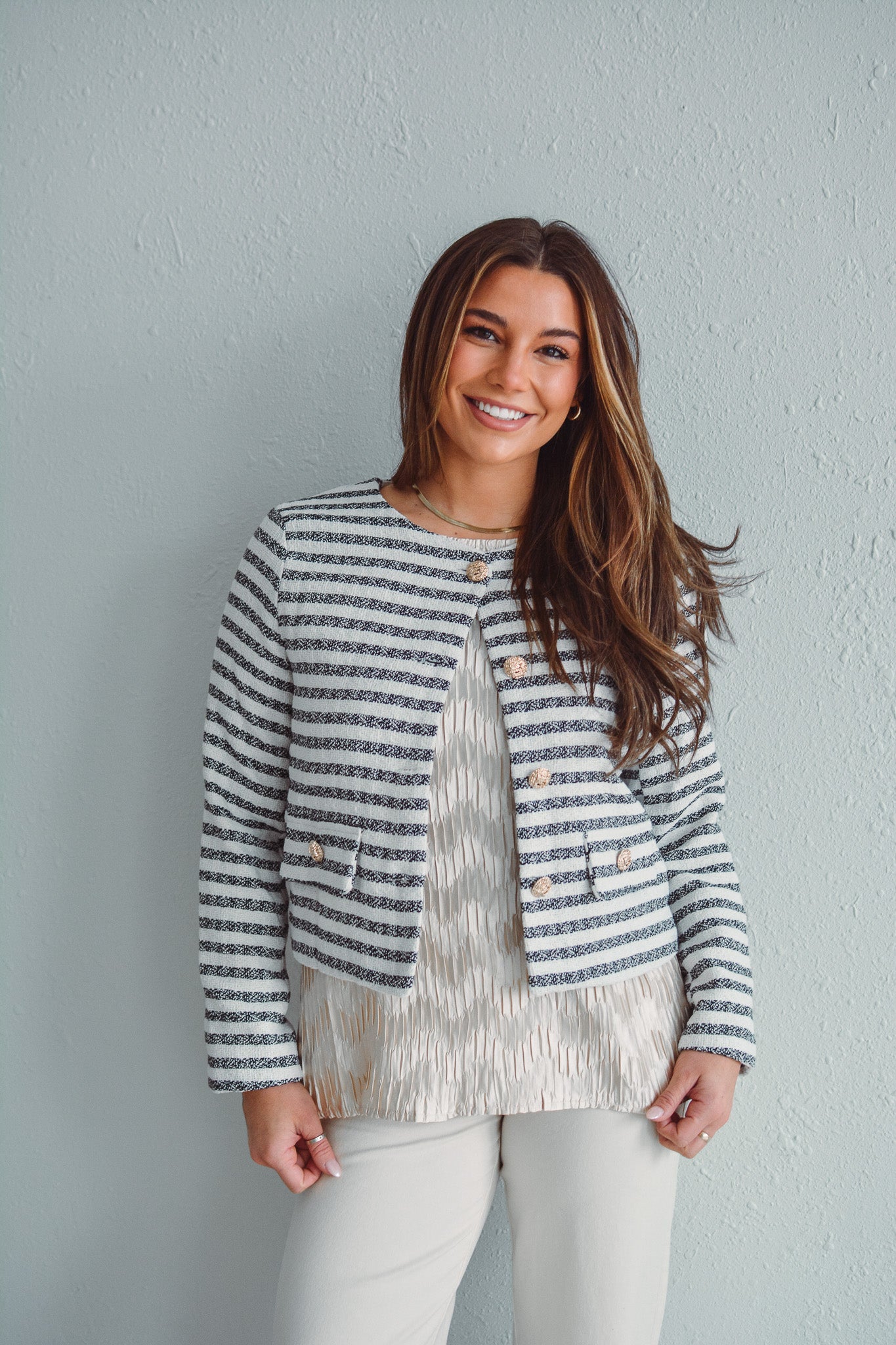 Laira Striped Cardi