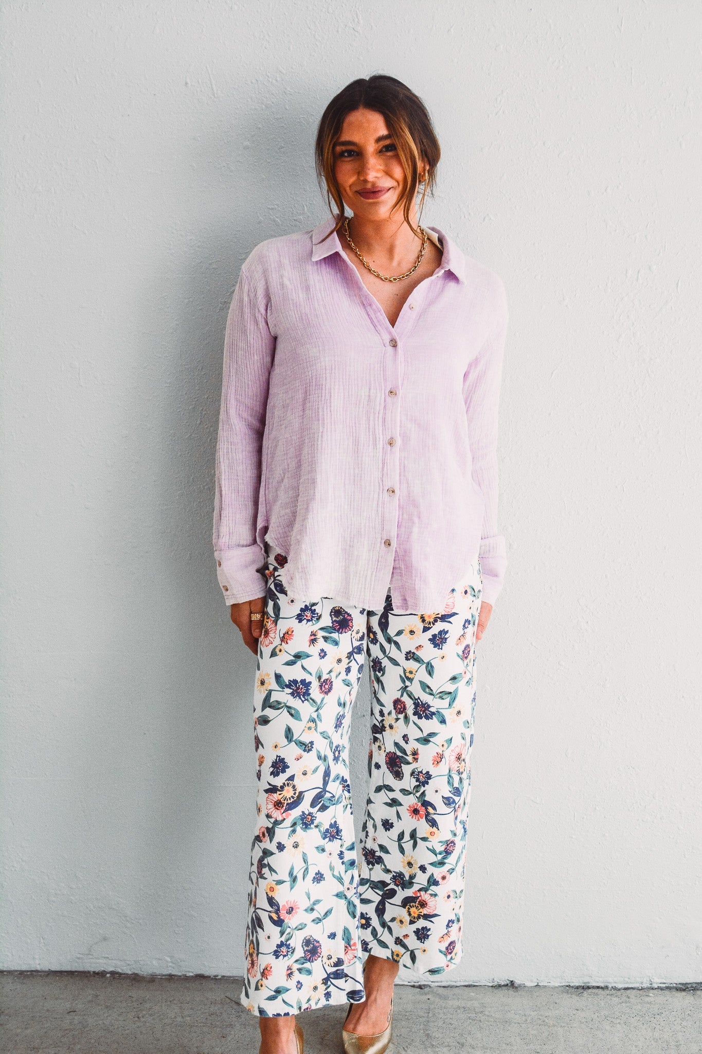 Lily Washed Button Down