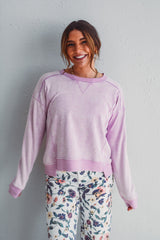 Lilac Terry Top