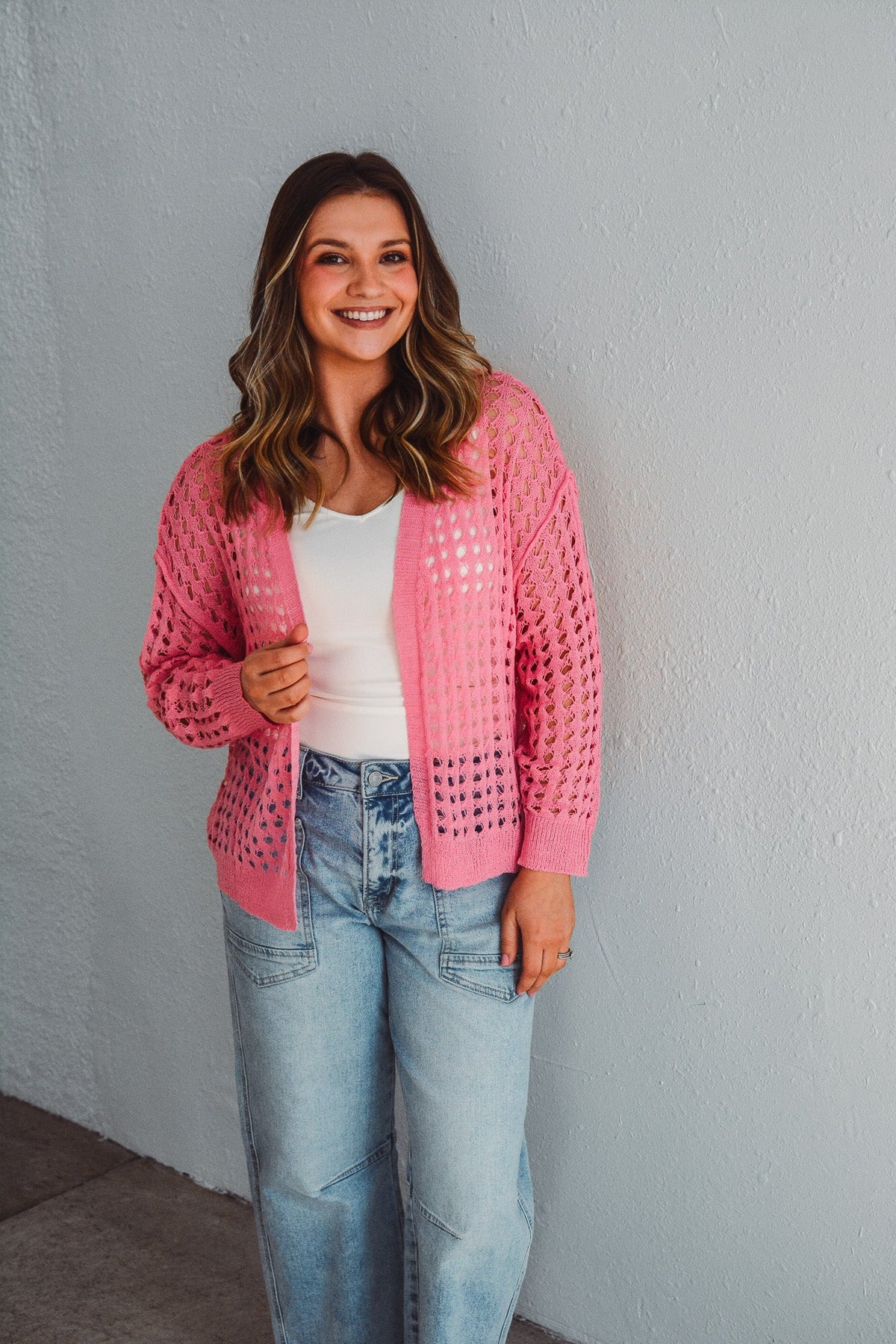 Pink Breeze Cardigan