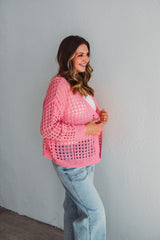 Pink Breeze Cardigan