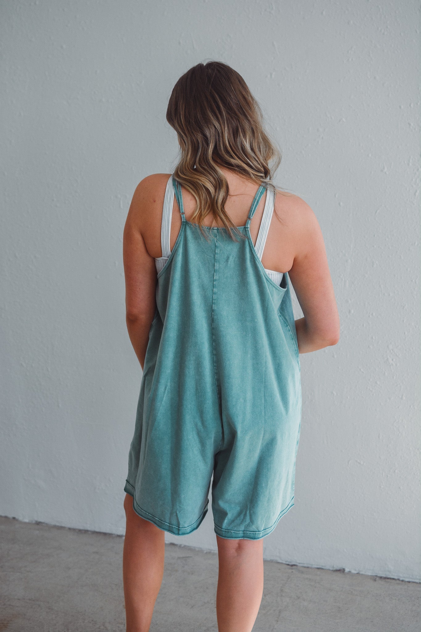 Mavin Mineral Teal Romper