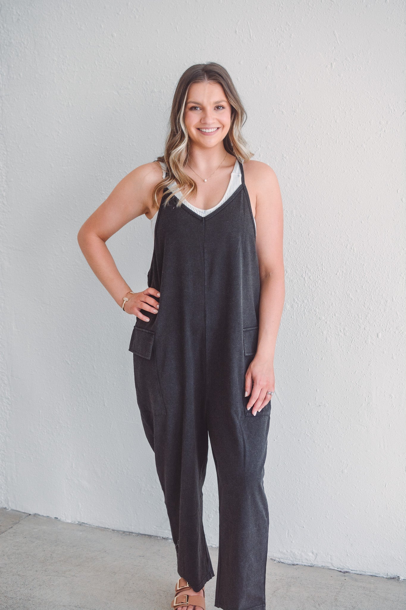Olivia Washed Jumpsuit