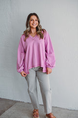 Pink Oversized Pullover