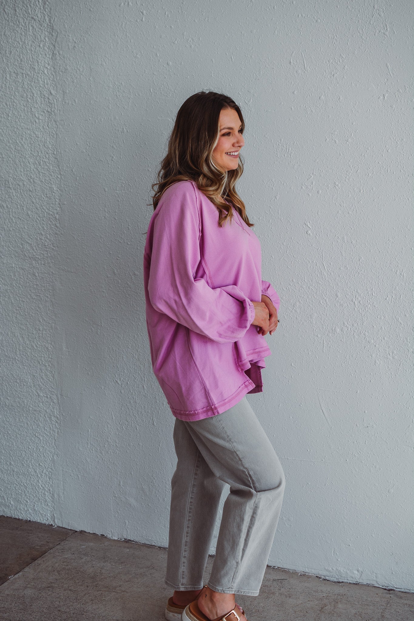 Pink Oversized Pullover