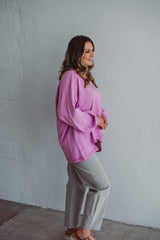 Pink Oversized Pullover