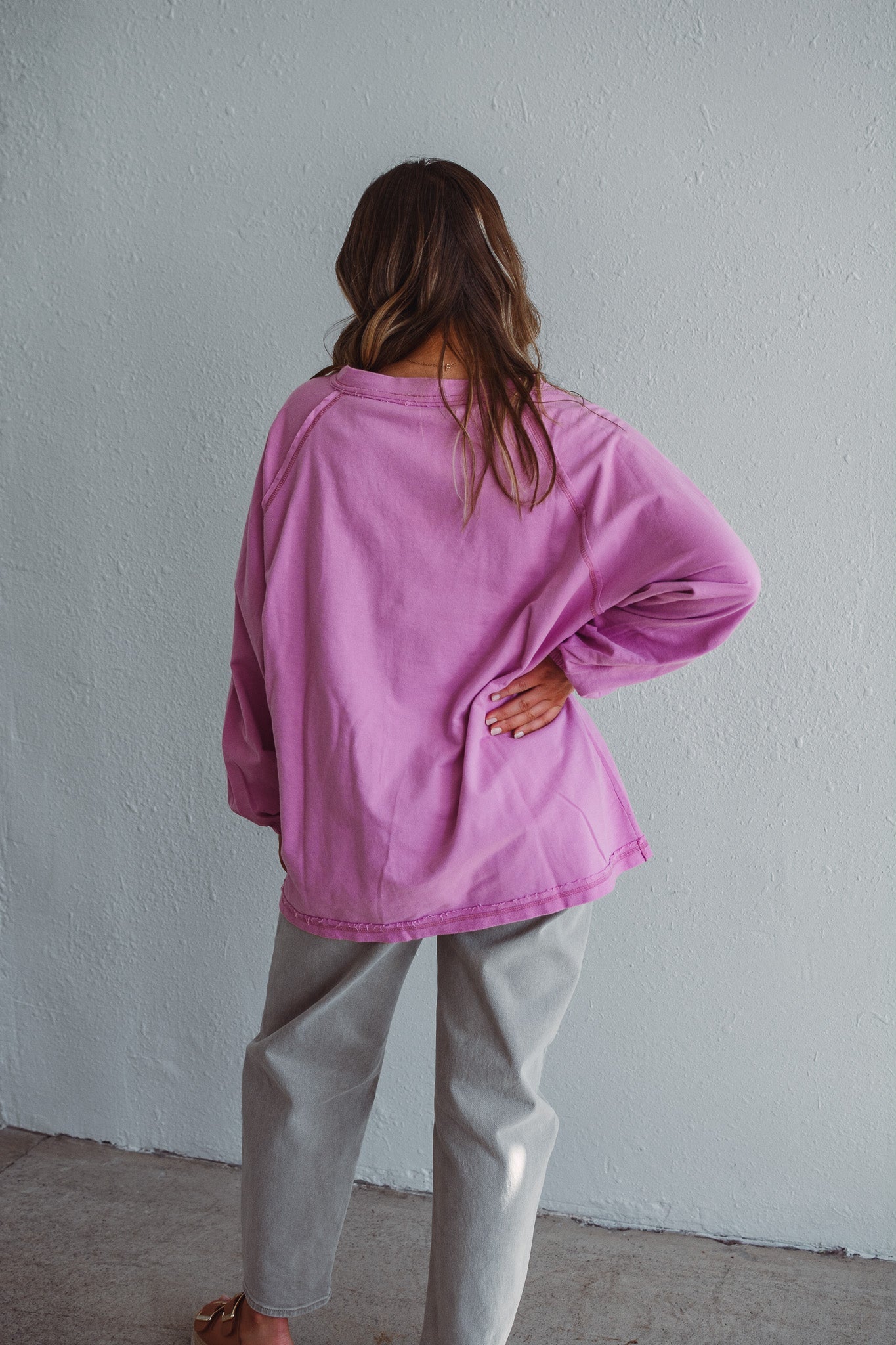 Pink Oversized Pullover