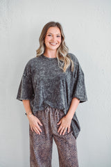 Gabby Black Tee