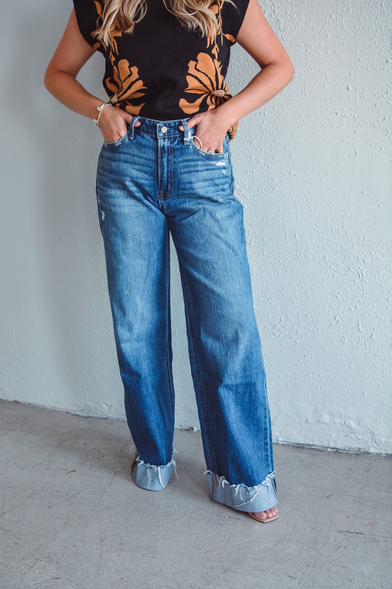 Kris Wide Dark Denim
