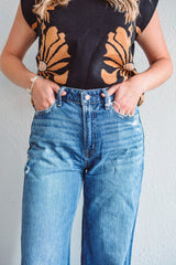 Kris Wide Dark Denim