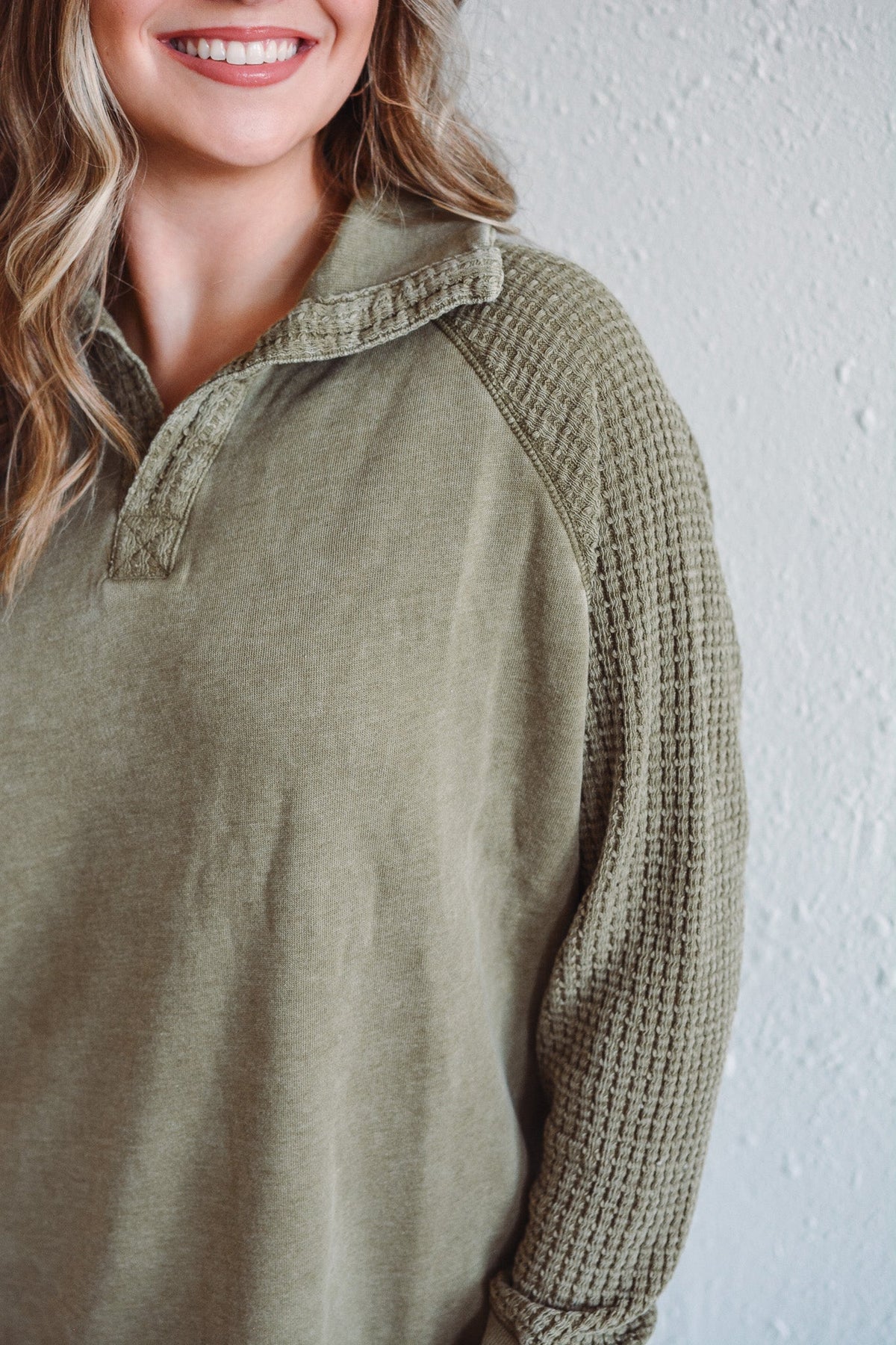 Hamilton Waffle Henley