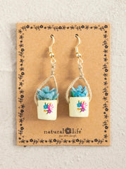 Natural Life Succulent Earrings