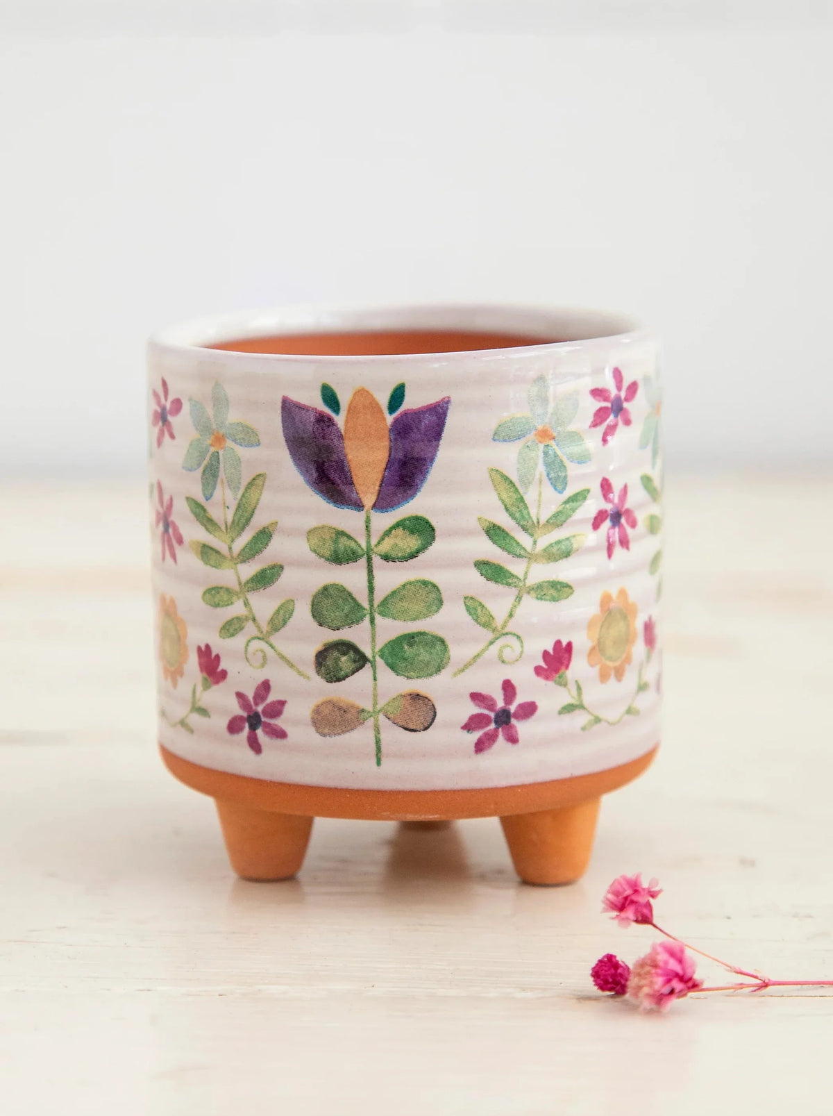 Natural Life Folk Flower Vase