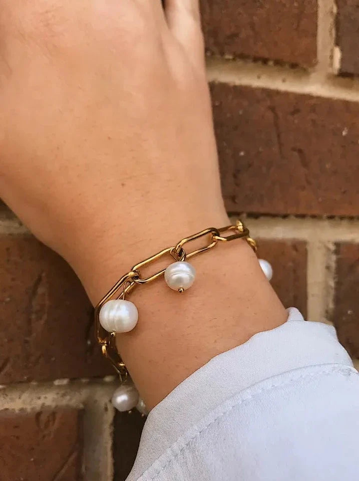 Pearl Chain Bracelet