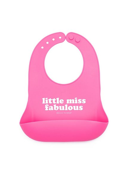 Hot Pink Silicone Bib