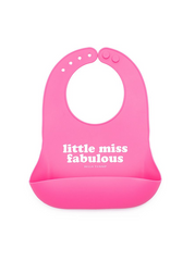Hot Pink Silicone Bib